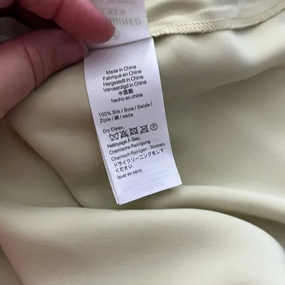 J Crew X Eveliina Vintage Limited Edition Helmi Silk Button Mint Dress - Picture 14 of 15